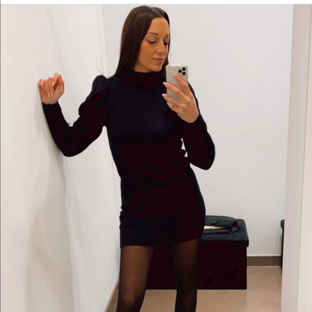 🌈🖤HP🖤🌈 𝗡𝗪𝗧 𝗭𝗮𝗿𝗮 • Balloon Sleeves Dress - Picture 5 of 15